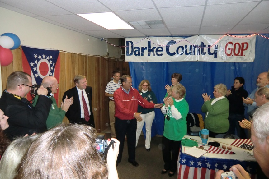 John Boehner arrives in Darke County